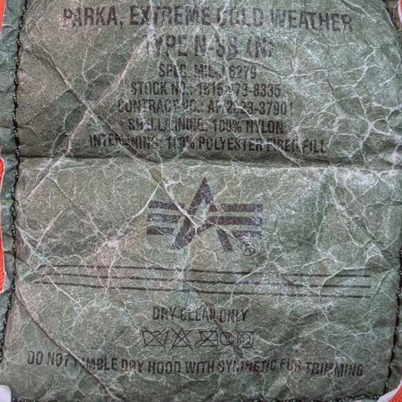 Alpha Industries N3B Winter Navy Parka - Size S - Picture 6 of 7